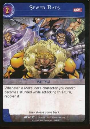 Sewer Rats MEV 127 Common Vs System Marvel Evolution Sewer Rats MEV 127 Common Vs System Marvel Evolution