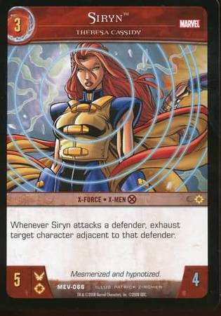 Siryn Theresa Cassidy MEV 066 Common Vs System Marvel Evolution Siryn Theresa Cassidy MEV 066 Common Vs System Marvel Evolution
