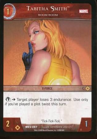 Tabitha Smith Boom Boom MEV 067 Common Vs System Marvel Evolution Tabitha Smith Boom Boom MEV 067 Common Vs System Marvel Evolution