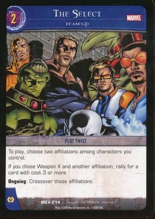 The Select Team Up MEV 214 Common Vs System Marvel Evolution The Select Team Up MEV 214 Common Vs System Marvel Evolution