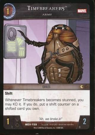 Timebreakers Army MEV 159 Common Vs System Marvel Evolution Timebreakers Army MEV 159 Common Vs System Marvel Evolution