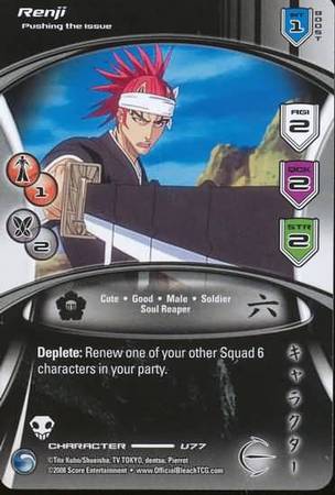 Renji Pushing the Issue U77 Uncommon Bleach Portal Singles Renji Pushing the Issue U77 Uncommon Bleach Portal Singles