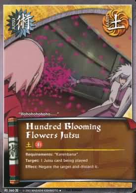 Hundred Blooming Flowers Jutsu J 360 Uncommon Naruto Approaching Wind Hundred Blooming Flowers Jutsu J 360 Uncommon Naruto Approaching Wind