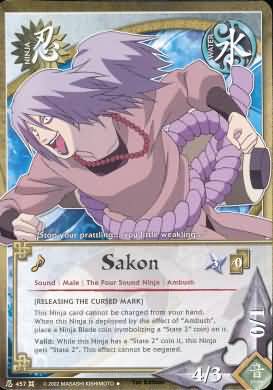 Sakon N 457 Uncommon Naruto Approaching Wind Sakon N 457 Uncommon Naruto Approaching Wind