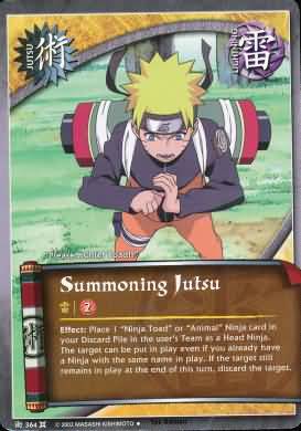 Summoning Jutsu J 364 Uncommon Naruto Approaching Wind Summoning Jutsu J 364 Uncommon Naruto Approaching Wind