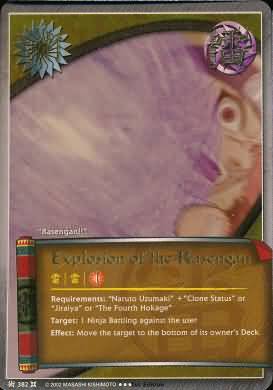 Explosion of the Rasengan J 382 Super Rare Naruto Approaching Wind Explosion of the Rasengan J 382 Super Rare Naruto Approaching Wind
