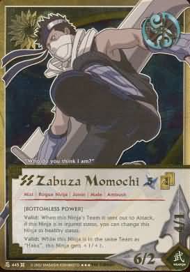 Zabuza Momochi Bottomless Power N 445 Super Rare Zabuza Momochi Bottomless Power N 445 Super Rare