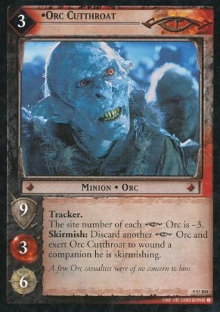 Orc Cutthroat 5U104 Lord of the Rings Battle of Helm s Deep Singles 5 Orc Cutthroat 5U104 Lord of the Rings Battle of Helm s Deep Singles 5