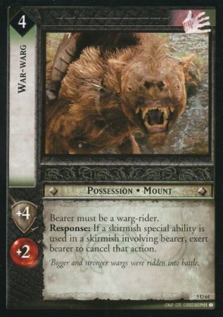 War warg 5U64 War warg 5U64