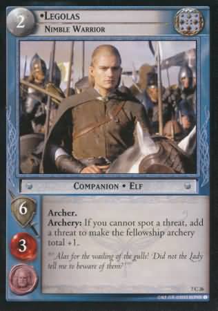 Legolas Nimble Warrior 7C26 Lord of the Rings The Return of The King Singles 7 Legolas Nimble Warrior 7C26 Lord of the Rings The Return of The King Singles 7