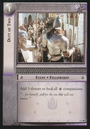 Duty of Two 7C89 Lord of the Rings The Return of The King Singles 7 Duty of Two 7C89 Lord of the Rings The Return of The King Singles 7