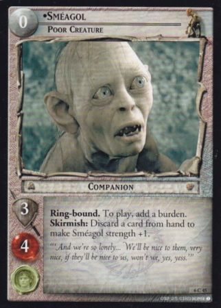 SmEagol Poor Creature 6C45 Lord of the Rings Ents of Fangorn Singles 6 SmEagol Poor Creature 6C45 Lord of the Rings Ents of Fangorn Singles 6