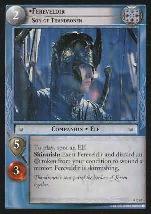 Fereveldir Son of Thandronen 4C67 Lord of the Rings The Two Towers Singles 4 Fereveldir Son of Thandronen 4C67 Lord of the Rings The Two Towers Singles 4