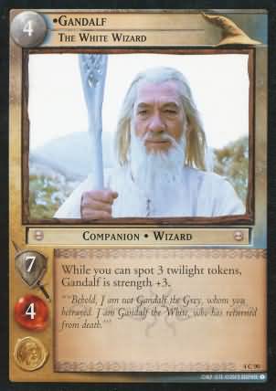 Gandalf The White Wizard 4C90 Lord of the Rings The Two Towers Singles 4 Gandalf The White Wizard 4C90 Lord of the Rings The Two Towers Singles 4