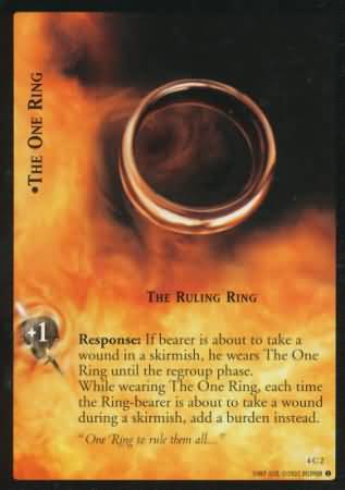 The One Ring The Ruling Ring 4C2 Lord of the Rings The Two Towers Singles 4 The One Ring The Ruling Ring 4C2 Lord of the Rings The Two Towers Singles 4