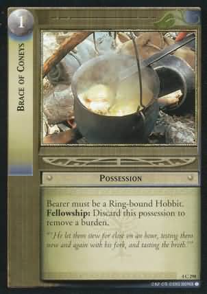 Brace of Coneys 4C298 Lord of the Rings The Two Towers Singles 4 Brace of Coneys 4C298 Lord of the Rings The Two Towers Singles 4
