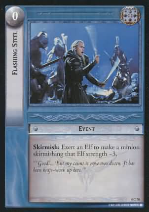 Flashing Steel 4C70 Lord of the Rings The Two Towers Singles 4 Flashing Steel 4C70 Lord of the Rings The Two Towers Singles 4