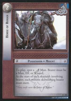 Horse of Rohan 4C283 Lord of the Rings The Two Towers Singles 4 Horse of Rohan 4C283 Lord of the Rings The Two Towers Singles 4
