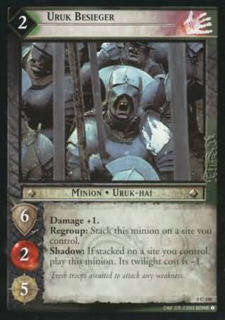Uruk Besieger 4C180 Lord of the Rings The Two Towers Singles 4 Uruk Besieger 4C180 Lord of the Rings The Two Towers Singles 4