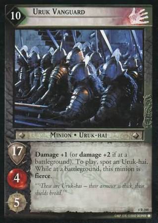 LOTR TCG Ered Nimrais 4U343 The Two Towers Lord of the Rings NEAR MINT FOIL
