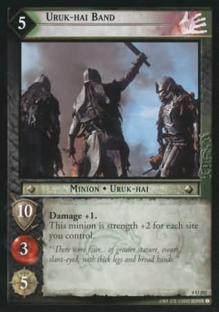 Uruk hai Band 4U202 Lord of the Rings The Two Towers Singles 4 Uruk hai Band 4U202 Lord of the Rings The Two Towers Singles 4
