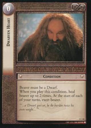 Dwarven Heart 1C10 Lord of the Rings The Fellowship of the Ring Singles 1 Dwarven Heart 1C10 Lord of the Rings The Fellowship of the Ring Singles 1