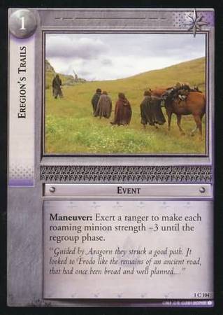 Eregion s Trails 1C104 Lord of the Rings The Fellowship of the Ring Singles 1 Eregion s Trails 1C104 Lord of the Rings The Fellowship of the Ring Singles 1