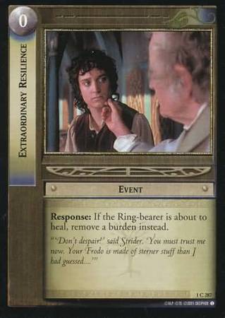 Extraordinary Resilience 1C287 Lord of the Rings The Fellowship of the Ring Singles 1 Extraordinary Resilience 1C287 Lord of the Rings The Fellowship of the Ring Singles 1