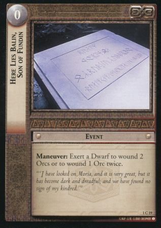 Here Lies Balin Son of Fundin 1C19 Here Lies Balin Son of Fundin 1C19