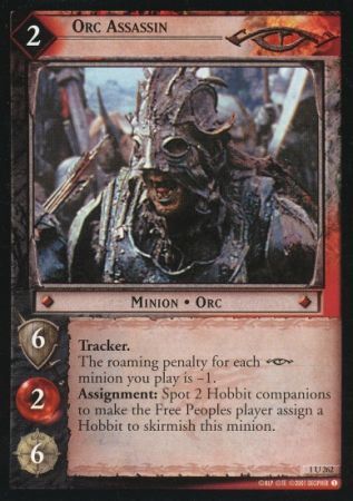 Orc Assassin 1U262 Lord of the Rings The Fellowship of the Ring Singles 1 Orc Assassin 1U262 Lord of the Rings The Fellowship of the Ring Singles 1