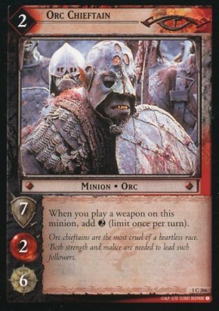 Orc Chieftain 1C266 Lord of the Rings The Fellowship of the Ring Singles 1 Orc Chieftain 1C266 Lord of the Rings The Fellowship of the Ring Singles 1