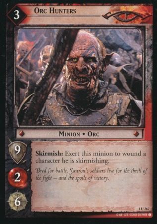 Orc Hunters 1U267 Lord of the Rings The Fellowship of the Ring Singles 1 Orc Hunters 1U267 Lord of the Rings The Fellowship of the Ring Singles 1