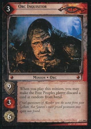 Orc Inquisitor 1C268 Lord of the Rings The Fellowship of the Ring Singles 1 Orc Inquisitor 1C268 Lord of the Rings The Fellowship of the Ring Singles 1
