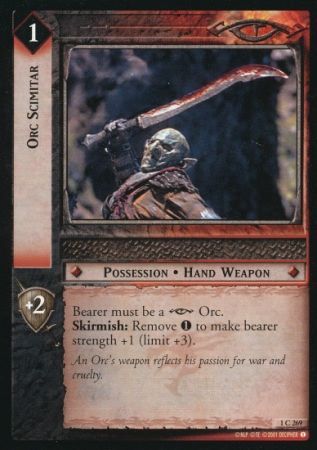 Orc Scimitar 1C269 Lord of the Rings The Fellowship of the Ring Singles 1 Orc Scimitar 1C269 Lord of the Rings The Fellowship of the Ring Singles 1