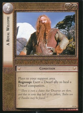 A Royal Welcome 3U4 Lord of the Rings Realms of the Elf Lords Singles 3 A Royal Welcome 3U4 Lord of the Rings Realms of the Elf Lords Singles 3