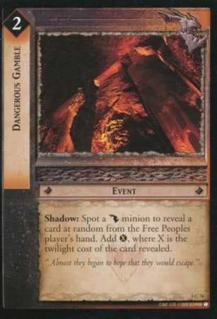 Dangerous Gamble 3C76 Lord of the Rings Realms of the Elf Lords Singles 3 Dangerous Gamble 3C76 Lord of the Rings Realms of the Elf Lords Singles 3