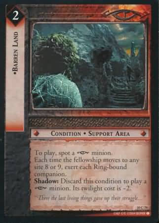 Barren Land 10C79 Lord of the Rings Mount Doom Singles 10 Barren Land 10C79 Lord of the Rings Mount Doom Singles 10