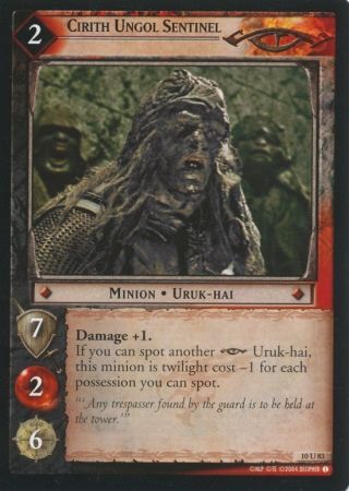 Cirith Ungol Sentinel 10U83 Lord of the Rings Mount Doom Singles 10 Cirith Ungol Sentinel 10U83 Lord of the Rings Mount Doom Singles 10
