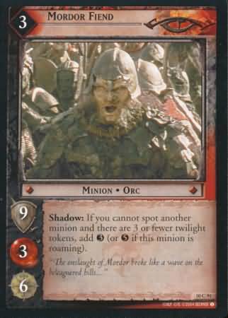 Mordor Fiend 10C91 Lord of the Rings Mount Doom Singles 10 Mordor Fiend 10C91 Lord of the Rings Mount Doom Singles 10