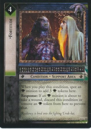 Fortitude 11U185 Lord of the Rings Shadows Singles 11 Fortitude 11U185 Lord of the Rings Shadows Singles 11