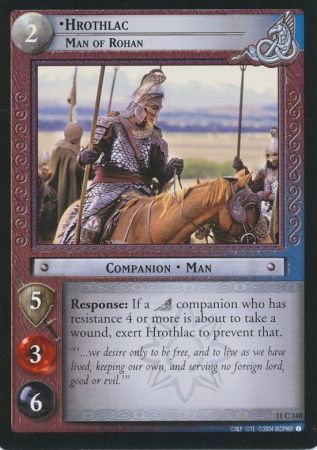 Hrothlac Man of Rohan 11C148 Lord of the Rings Shadows Singles 11 Hrothlac Man of Rohan 11C148 Lord of the Rings Shadows Singles 11