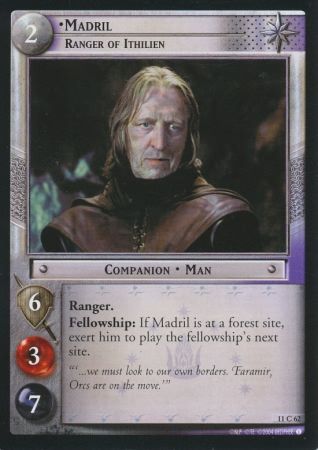 Madril Ranger of Ithilien 11C62 Lord of the Rings Shadows Singles 11 Madril Ranger of Ithilien 11C62 Lord of the Rings Shadows Singles 11