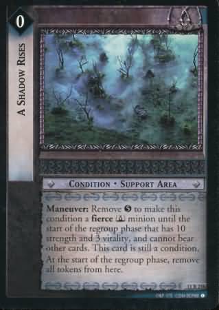 A Shadow Rises 11R216 Lord of the Rings Shadows Singles 11 A Shadow Rises 11R216 Lord of the Rings Shadows Singles 11