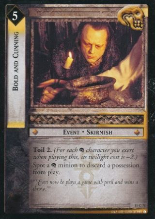 Bold and Cunning 11C71 Lord of the Rings Shadows Singles 11 Bold and Cunning 11C71 Lord of the Rings Shadows Singles 11