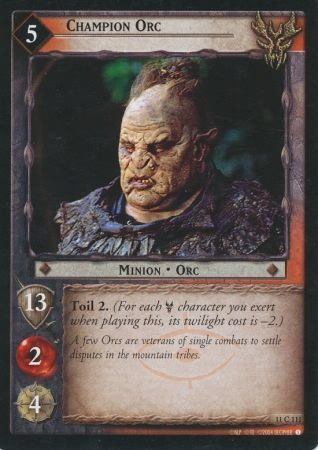 Champion Orc 11C111 Lord of the Rings Shadows Singles 11 Champion Orc 11C111 Lord of the Rings Shadows Singles 11