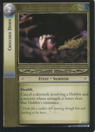 Crouched Down 11C162 Lord of the Rings Shadows Singles 11 Crouched Down 11C162 Lord of the Rings Shadows Singles 11