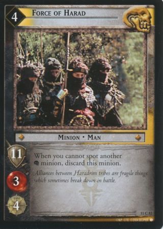 Force of Harad 11C83 Lord of the Rings Shadows Singles 11 Force of Harad 11C83 Lord of the Rings Shadows Singles 11