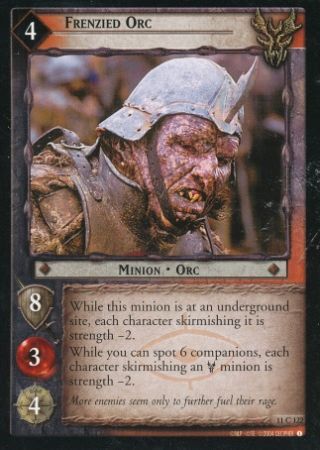 Frenzied Orc 11C122 Lord of the Rings Shadows Singles 11 Frenzied Orc 11C122 Lord of the Rings Shadows Singles 11