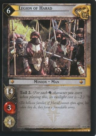 Legion of Harad 11C88 Lord of the Rings Shadows Singles 11 Legion of Harad 11C88 Lord of the Rings Shadows Singles 11