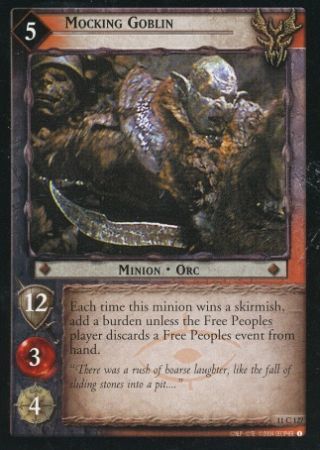 Mocking Goblin 11C127 Lord of the Rings Shadows Singles 11 Mocking Goblin 11C127 Lord of the Rings Shadows Singles 11